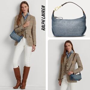 Ralph Lauren Denim Small Kassie Convertible Bag New Without Tag 🏷️ $295